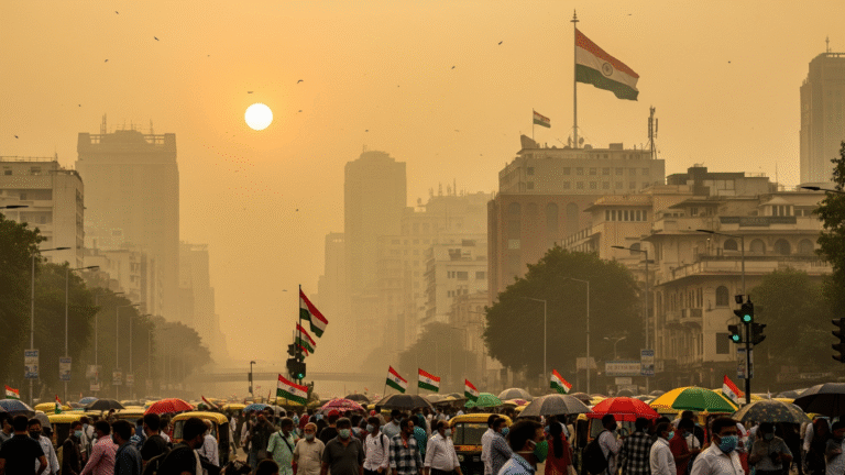 India’s Environmental Wake-Up Call: Air Pollution, Water Crisis, and the Summer of Extremes (August 2025)